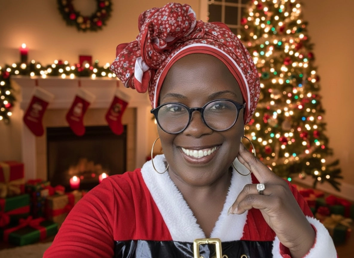 Winterberry Blossom 100% Silk Headwrap / Scarf