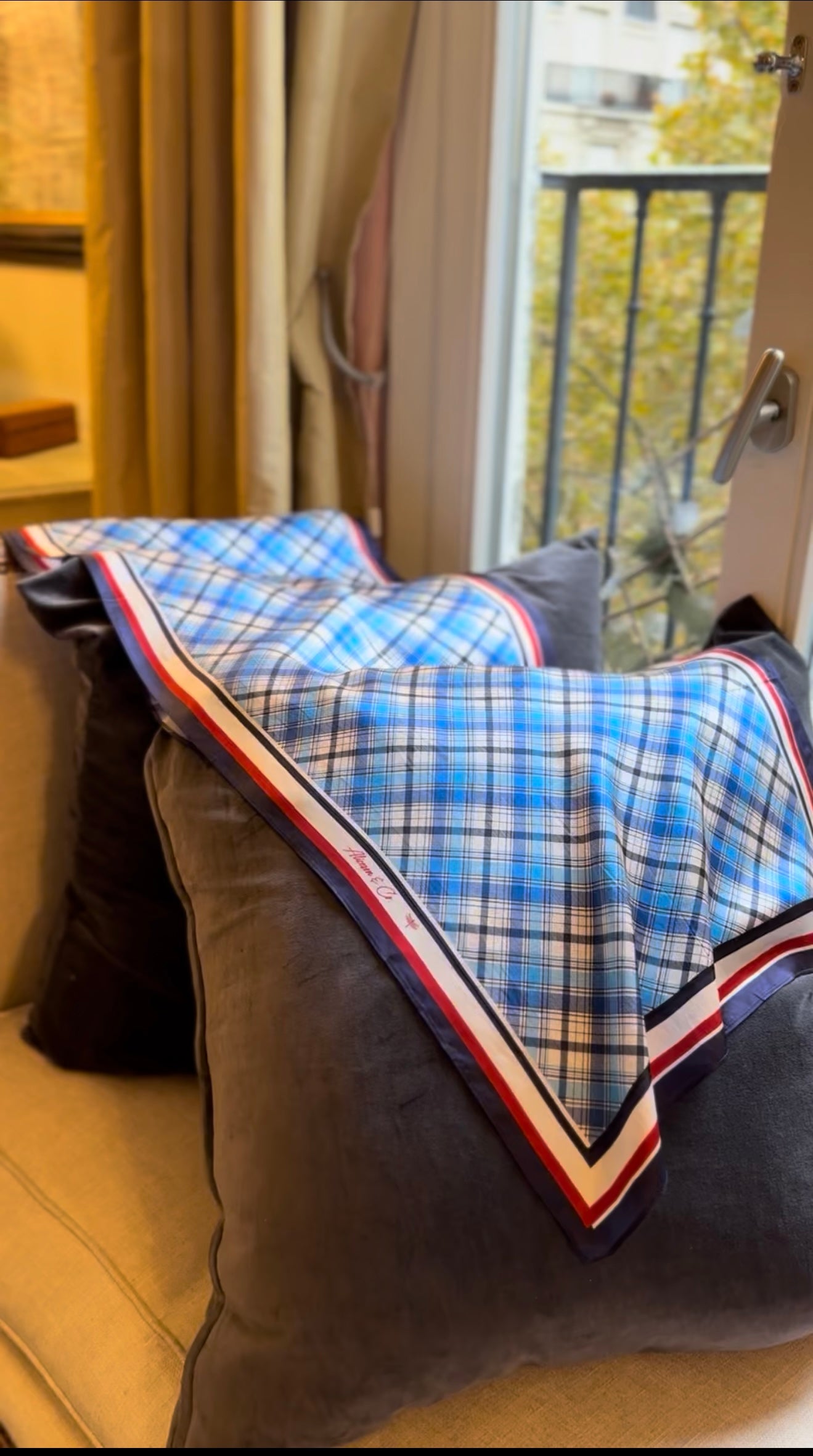 Yacht Club Prep 100% Silk Headwrap / Scarf