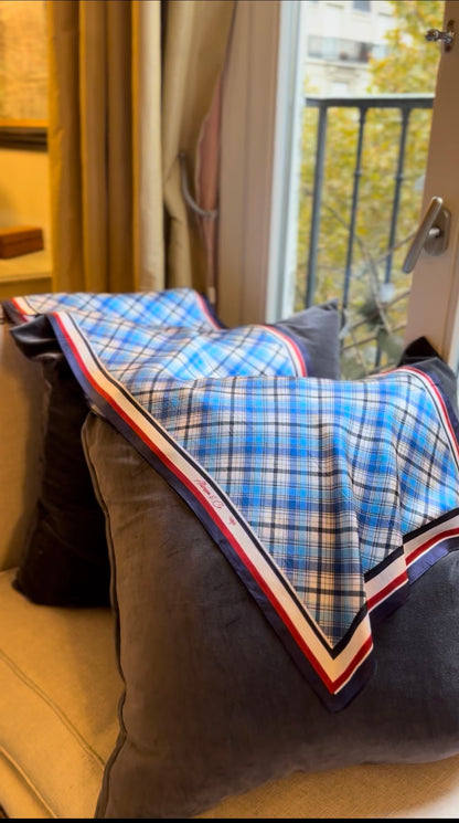 Yacht Club Prep 100% Silk Headwrap / Scarf