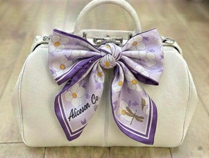 Periwinkle Morning  100% Silk Headwrap / Scarf