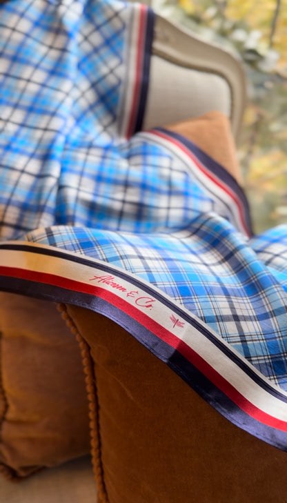 Yacht Club Prep 100% Silk Headwrap / Scarf