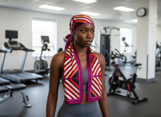 Modern Merlot  100% Silk Headwrap / Scarf