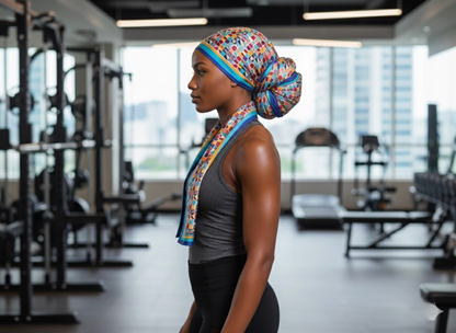 Parisian Getaway  100% Silk Headwrap / Scarf