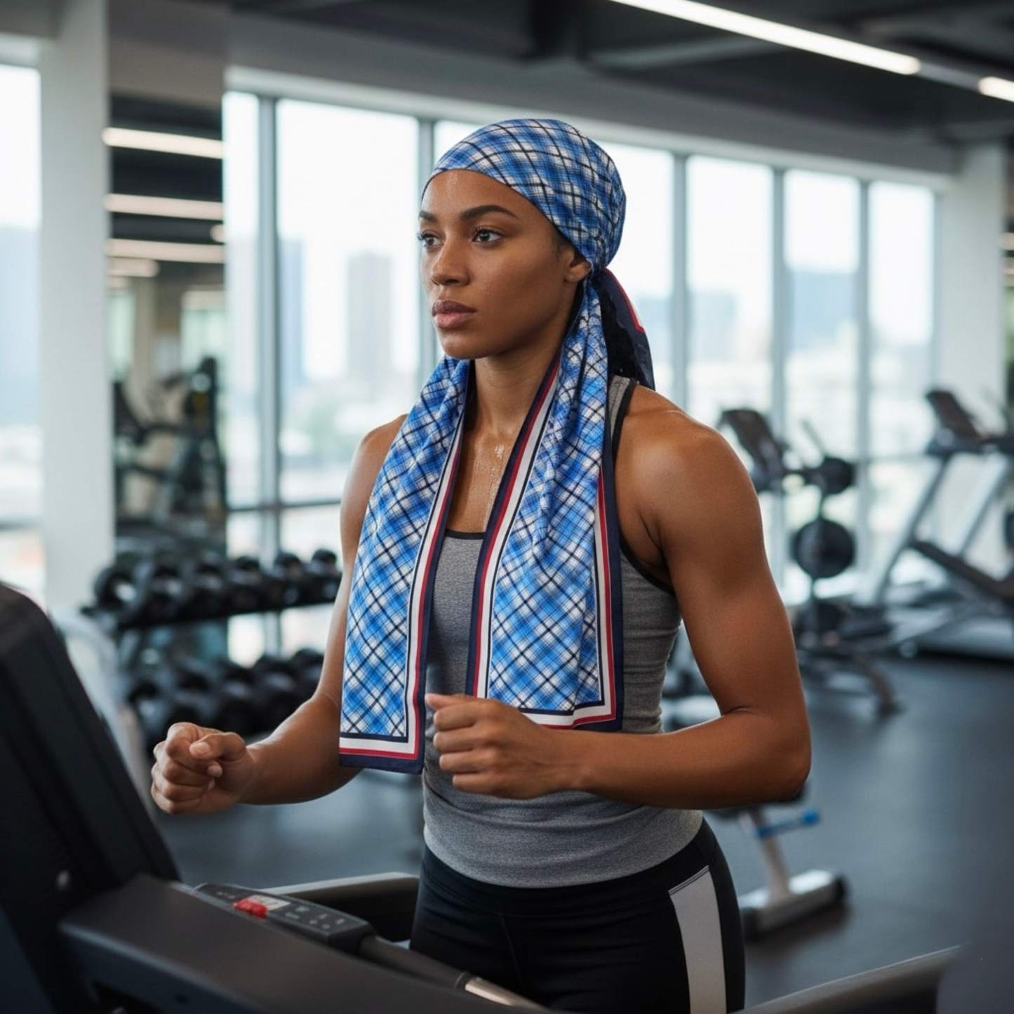 Yacht Club Prep 100% Silk Headwrap / Scarf